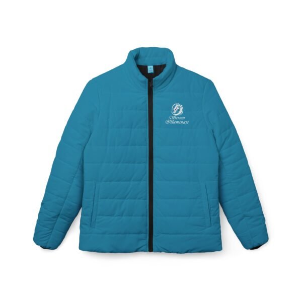 Women’s Puffer Jacket (Blue) - Image 2