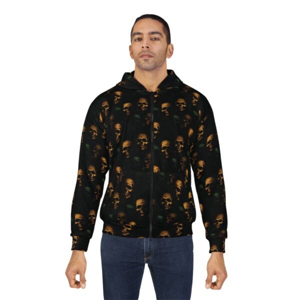 Men's Skull Zip Hoodie - Image 4