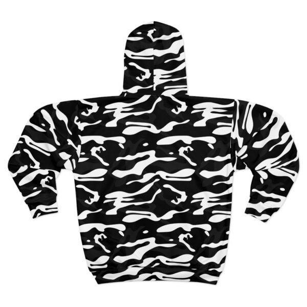 Men's B/W Camo Zip Hoodie - Image 3