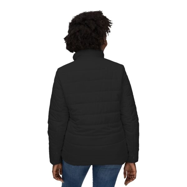 Women’s Puffer Jacket (Black) - Image 4