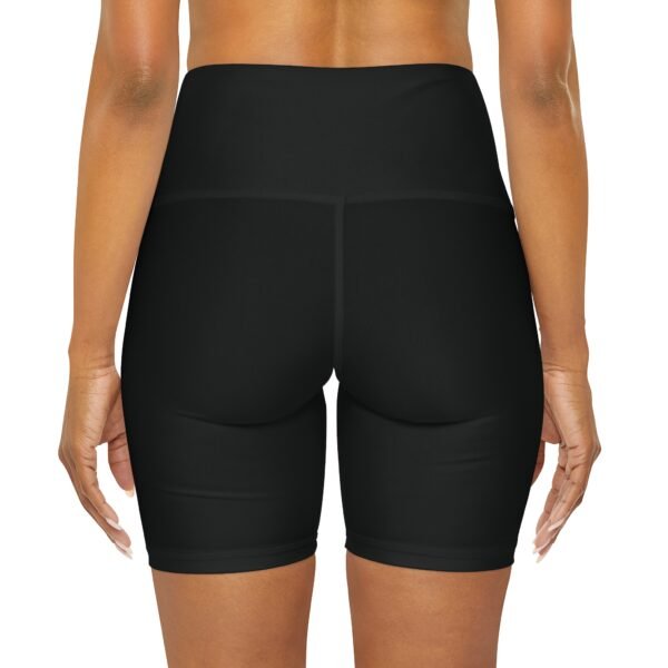 Women's High Waisted Shorts (Black) - Image 4