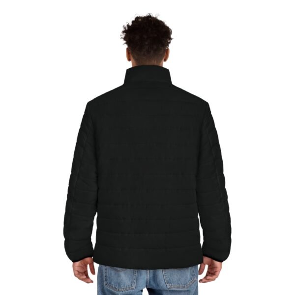 Men's Puffer Jacket (Black) - Image 4