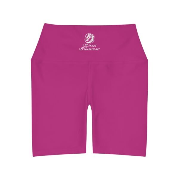 Women's High Waisted Shorts (Pink) - Image 2