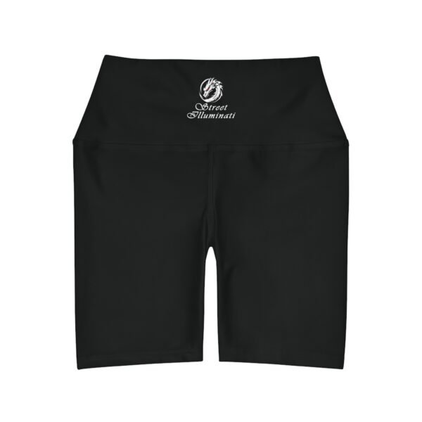 Women's High Waisted Shorts (Black) - Image 2