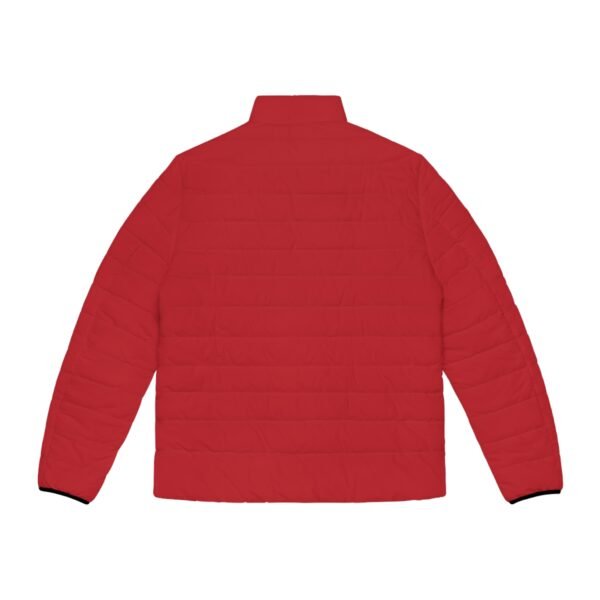 Men's Puffer Jacket (Red) - Image 3