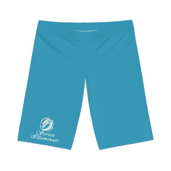 Turquoise Women's Bike Shorts - Image 2