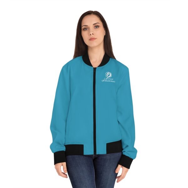 Women's Bomber Jacket (Turquoise)