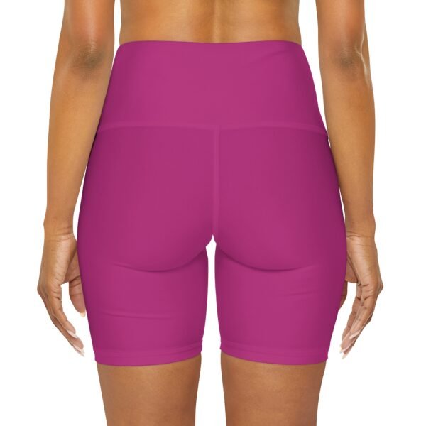 Women's High Waisted Shorts (Pink) - Image 4