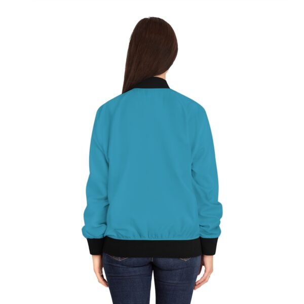 Women's Bomber Jacket (Turquoise) - Image 4