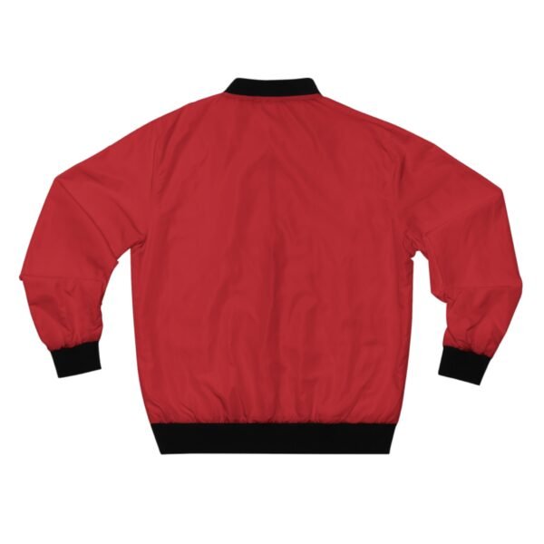 Men's Bomber Jacket (Red) - Image 3