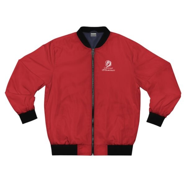 Men's Bomber Jacket (Red) - Image 2