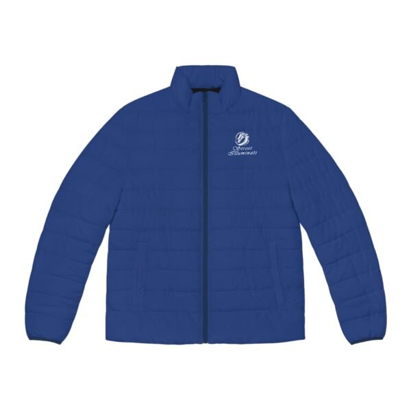 Men's Puffer Jacket (Blue) - Image 2