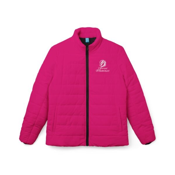 Women’s Puffer Jacket (Hot Pink) - Image 2