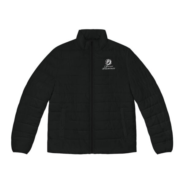 Men's Puffer Jacket (Black) - Image 2