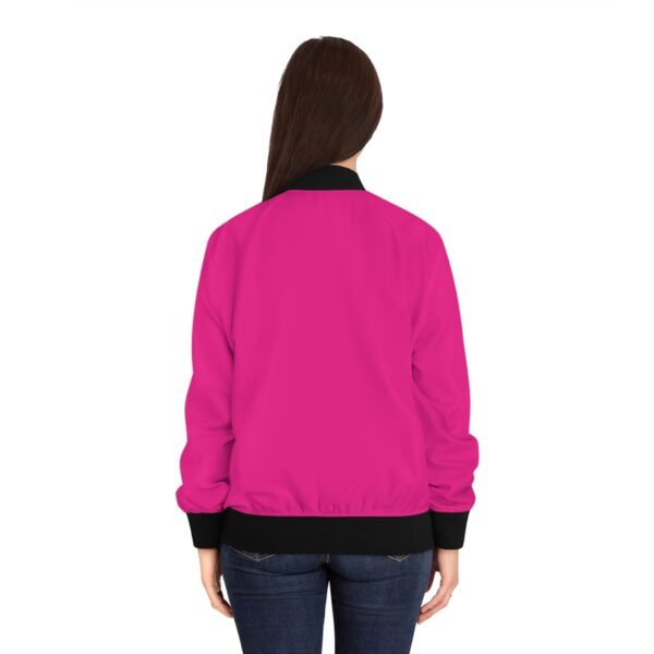 Women's Bomber Jacket (Hot Pink) - Image 4