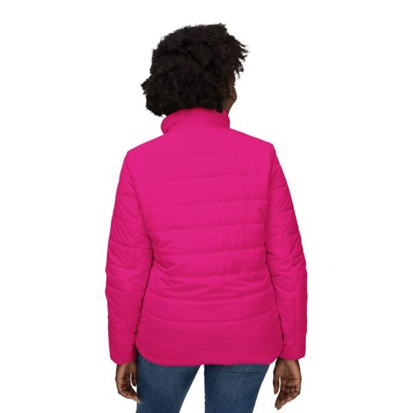 Women’s Puffer Jacket (Hot Pink) - Image 4