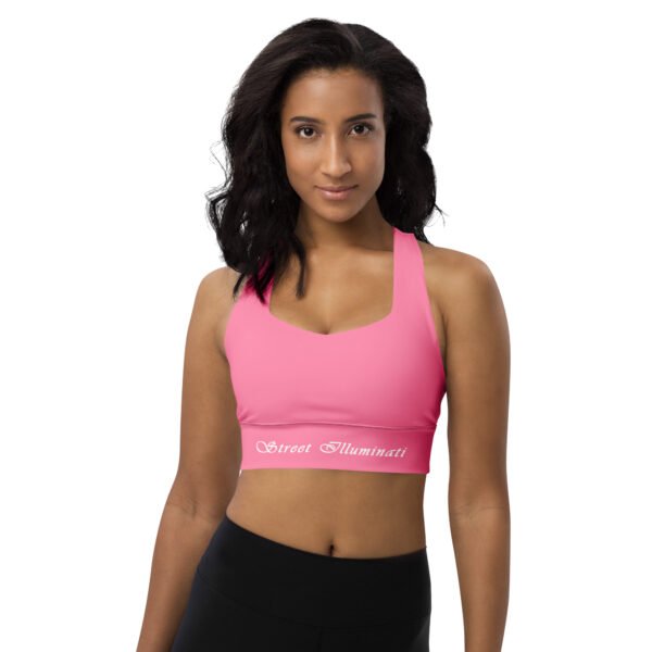 All-Over Print Recycled Longline Sports Bra