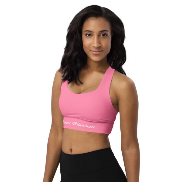 All-Over Print Recycled Longline Sports Bra - Image 2