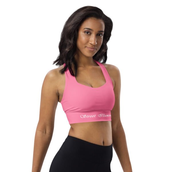 All-Over Print Recycled Longline Sports Bra - Image 3