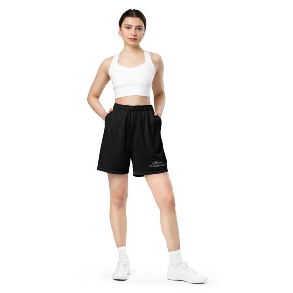 Women's L1 mesh shorts (Black) - Image 2