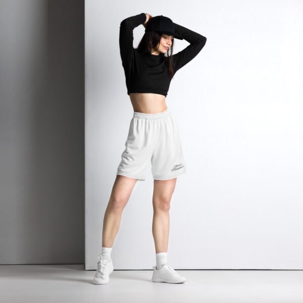 Women's L1 mesh shorts (White)