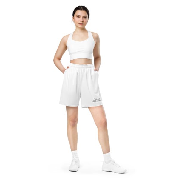 Women's L1 mesh shorts (White) - Image 2