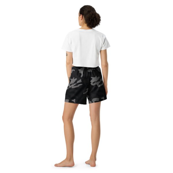 B/W Camo Athletic Long Shorts - Image 3