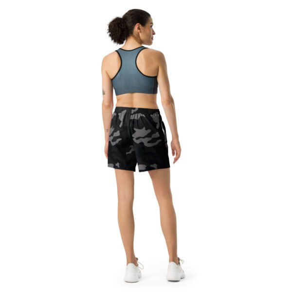 B/W Camo Athletic Long Shorts - Image 2