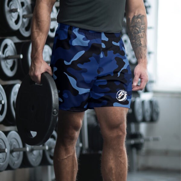 Men's Blue Camo Long Shorts